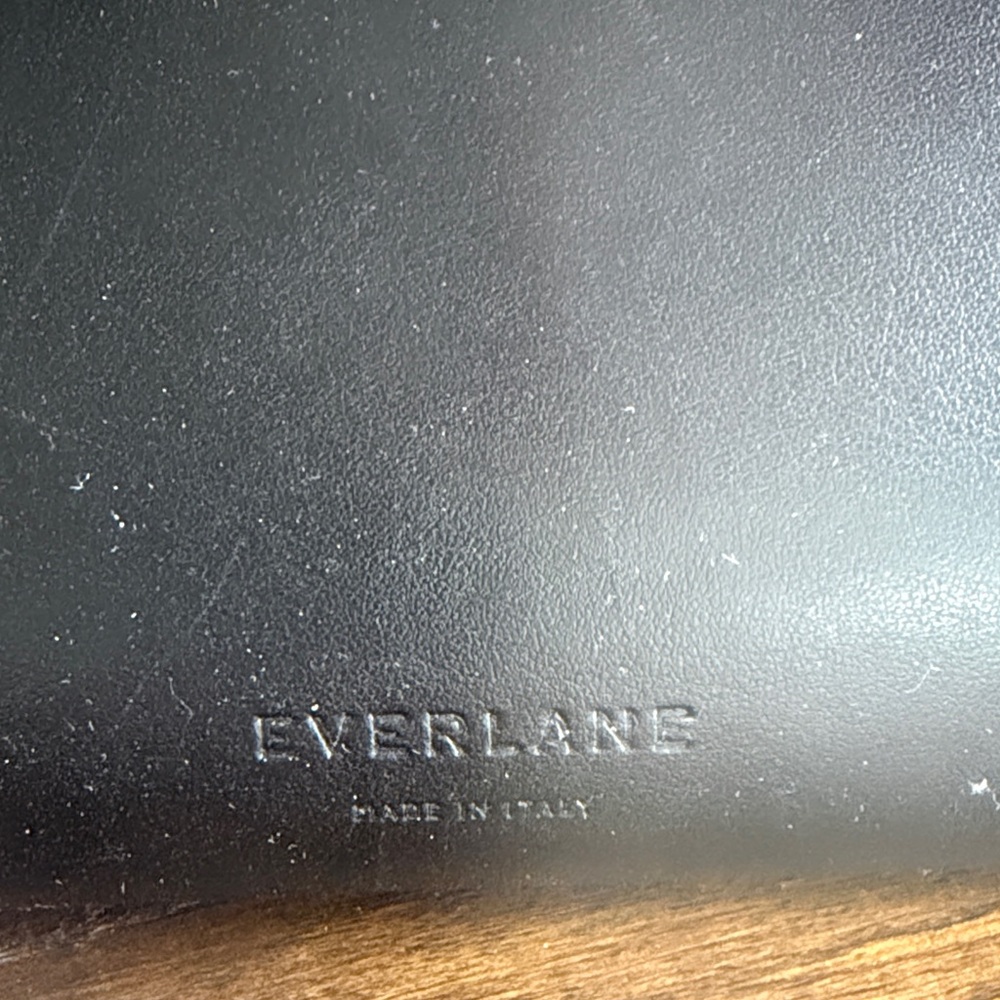 Everlane Black Leather Crossbody Satchel - Picture 2 of 5